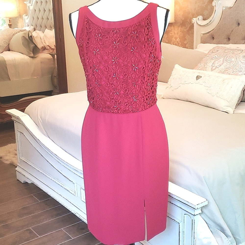 PRECIOUS FORMALS RED COCKTAIL DRESS